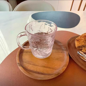 Wooden Round <b>Tray</b> Acacia Wood 10 Cm Dessert Fruit Plate Simple Style Serving Dish For Hotel Coffee <b>Tea</b> - Product Image 4