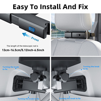 Table pliante multifonctionnelle iDock pour siège arrière de voiture, avec porte-gobelet et support pour tablette, bureau portable pour ordinateur portable