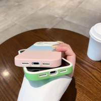 Coque personnalisable tendance pour iPhone 18 17 Pro Max, dégradé, grande fenêtre, 2-en-1, protection intégrale antichoc, écologique et mignonne
