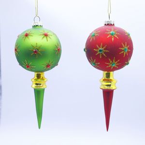 High Quality Christmas Tree Decoration Glass Set Ornament Hanging Home Decor - Product Image 1
