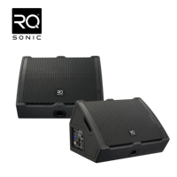 RQSONIC KM12D3 Haut-parleur coaxial professionnel actif de 12 pouces 1000W de pointe en néodyme Moniteur de scène de studio avec pieds de haut-parleur