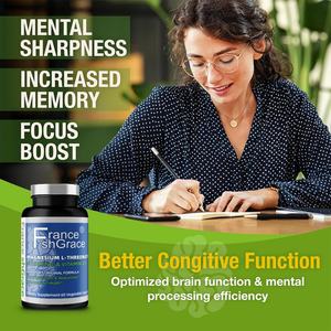 Complément de magnésium L-thréonate avec étiquette personnalisée, favorise la qualité du sommeil, la santé du cerveau, magnésium L-thréonate, 60 capsules végétales - Product Image 2