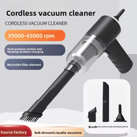 Aspiradora Inalámbrica de Mano para Auto con Motor sin Escobillas, Función de Limpieza en Seco y Filtro Lavable - Portátil para Auto, Hotel y Uso Doméstico
