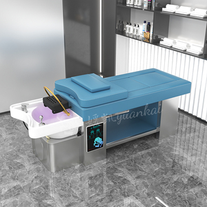 Lavacabezas de Cerámica Multifuncional de Lujo para Salón de Belleza, Camilla de Masaje Tailandés con Calentador, Terapia de Agua, Cama de Spa para la Cabeza - Product Image 5