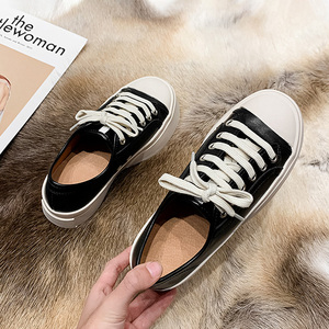 Scarpe Casual in Pelle con Suola Spessa Primavera-Autunno, Scarpe Bianche alla Moda con Tacco Medio per Donna - Product Image 6