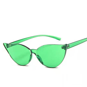Gafas de sol Retro de gelatina transparente para mujer, anteojos de sol a la moda, con personalidad, estilo ojo de gato, para fiestas y Tiro callejero, nuevas - Product Image 3
