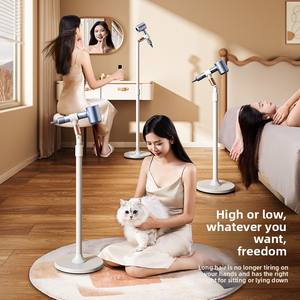 <span class=keywords><strong>Support</strong></span> de sèche-cheveux électrique en plastique sur pied <span class=keywords><strong>Support</strong></span> de rangement vertical mains libres avec design personnalisable - Product Image 2