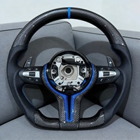 Le nouveau volant décoré de bleu convient aux BMW de la série F 1 3 5 7 X5 F15 E70 F16 E71 E60 E90 F20 F10 F30 F32 F36