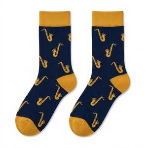 Calzini in Cotone Jacquard con Motivi Musicali Personalizzati, Stile Originale per OEM ODM, Calzini Personalizzati - Product Image 3