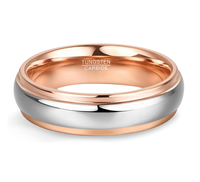 Anillos de tungsteno al por mayor de China para hombres y mujeres 4mm/6mm/8MM 18K oro amarillo Alianzas de Boda hombres anillo de boda Rasta joyería de tungsteno