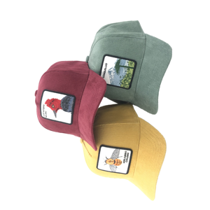 Tùy Chỉnh Thêu Velour Thể Thao Mũ Bóng Chày 5-Mảnh Thiết Lập Cho Nam Giới Phụ Nữ Xương Cá Jersey Ren Poplin Động Vật Visor Thiết Kế - Product Image 4