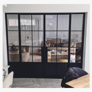 Personalized Iron Glass <b>Door</b> Interior Frosted Double Hinged European Style for House Manufacturer Wholesale OEM - Product Image 4