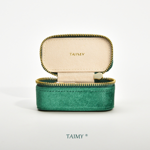TAIMY Travel Jewelry Box Velvet Jewelry Box for travel portable supports logo customize mini packaging jewelry box