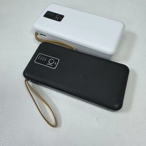 Phổ sạc biểu tượng tùy chỉnh Quà Tặng ngân hàng điện 20000mAh di động điện thoại di động bên ngoài pin được xây dựng trong cáp 10000mAh Powerbank - Product Image 5