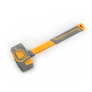Martillo Elástico Cuadrado con Mango de Fibra de Vidrio Suave de una Pieza, Martillo de Goma Ecológico para Instalación de Baldosas Cerámicas en Pisos - Product Image 3