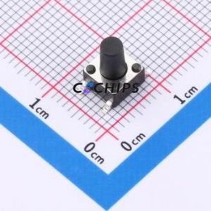 K2-1102SP-K4SC-04 Tactile Switch SMD-4P,6x6mm Switch Single Pole Single Throw Round Button 2.5N Vertical Mount - Product Image 1