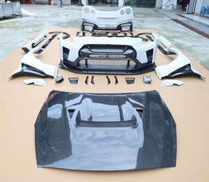 Kit de Carrocería de Fibra de Carbono Estilo Vari para <span class=keywords><strong>Nissan</strong></span> GTR <span class=keywords><strong>35</strong></span>, Incluye Parachoques Delantero y Trasero, Alerón, Faldones Laterales y Cubierta de Capó - Product Image 5