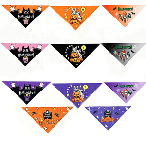 Pañuelo Triangular para Mascotas Yisi de Halloween, 63cm X 43cm, para Perros y Gatos, Temporada de Otoño - Product Image 5