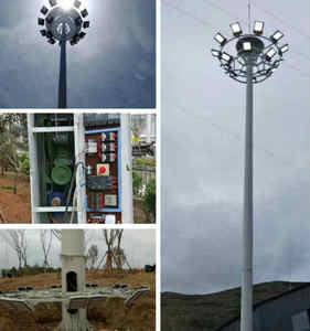 400W 800W 1000W 2000W poste de luz de mástil alto 15M IP65 impermeable calle y estadio LED Luz de inundación de mástil alto - Product Image 1