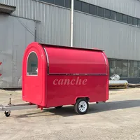 Chariot de rue populaire en Allemagne pour mini-desserts glacés, chariot à hot-dogs, camion de restauration rapide, remorque alimentaire mobile
