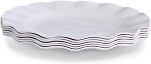 Assiettes à dîner en céramique de porcelaine blanches de 10,5 pouces, personnalisables avec logo, résistantes au micro-ondes et au lave-vaisselle, pour la maison et la cuisine - Vente en gros - Product Image 2