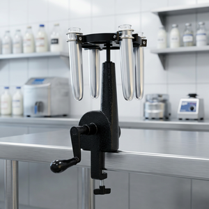 Centrifugeuse de laboratoire manuelle MAYALAB à manivelle, corps métallique, capacité 4 tubes, rotor multiposition, OEM, pour l'éducation scientifique et les laboratoires laitiers - Product Image 4