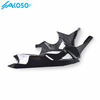 Panneau de carénage latéral en fibre de carbone 100% tissé sergé AKOSO pour moto, panneau de protection inférieur pour BMW S1000RR 2009-2014