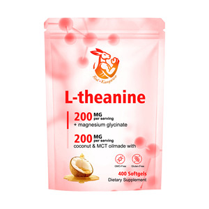 Cápsulas Blandas de L-Teanina en Venta, L-Teanina y Glicinato de Magnesio que Favorecen la Calma y el Sueño, Suplemento de L-Teanina - Product Image 1