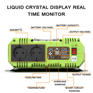 อินเวอร์เตอร์พลังงานแสงอาทิตย์ <span class=keywords><strong>FCHAO</strong></span> 3000 วัตต์ (กำลังไฟสูงสุด 6000 วัตต์) อินเวอร์เตอร์แบตเตอรี่ อินเวอร์เตอร์สำหรับแผงโซลาร์เซลล์ อินเวอร์เตอร์สำหรับรถยนต์ แปลงไฟ DC 12V 24V 48V เป็น AC 220V 230V 240V - Product Image 4