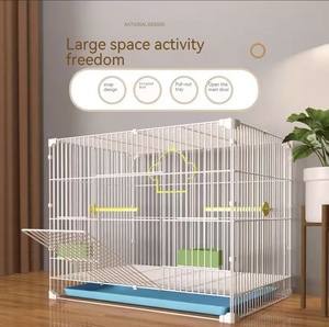 Jaula para Loros - Jaula de Cría de Aves con Sistema de Seguridad Especial para Loros, <span class=keywords><strong>Cuervos</strong></span> y Fénixes, Material Plástico, Uso Doméstico, Tamaño Grande - Product Image 1