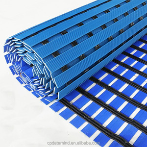 Alfombrilla antideslizante para suelo de piscina al aire libre con patrón sólido de tamaño personalizado hecha a máquina con función de drenaje de agua a precio de fábrica - Product Image 1