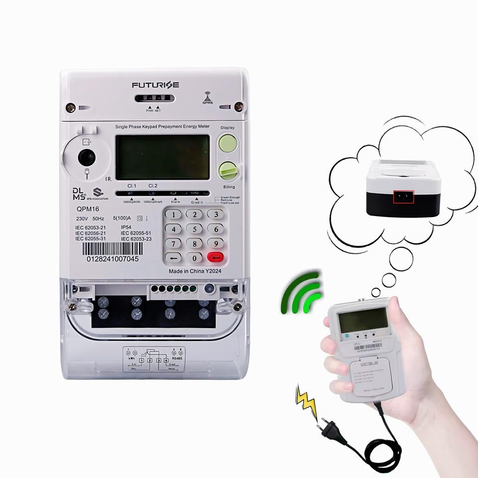 STS Prepaid Meter Single Phase with CIU Safety Charge by Tokens