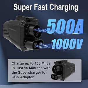 Nuevo Adaptador de <span class=keywords><strong>Supercargador</strong></span> <span class=keywords><strong>Tesla</strong></span> de Alta <span class=keywords><strong>Potencia</strong></span>, Adaptador NACS a CCS1 para Vehículos Eléctricos, 500A, 250kW, 1000V, Carga Rápida de CC, Viptoo DD005 - Product Image 3