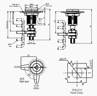 Loquet de compression en acier inoxydable de haute qualité Yeeka 1427 SUS, adapté aux armoires et aux boîtiers industriels