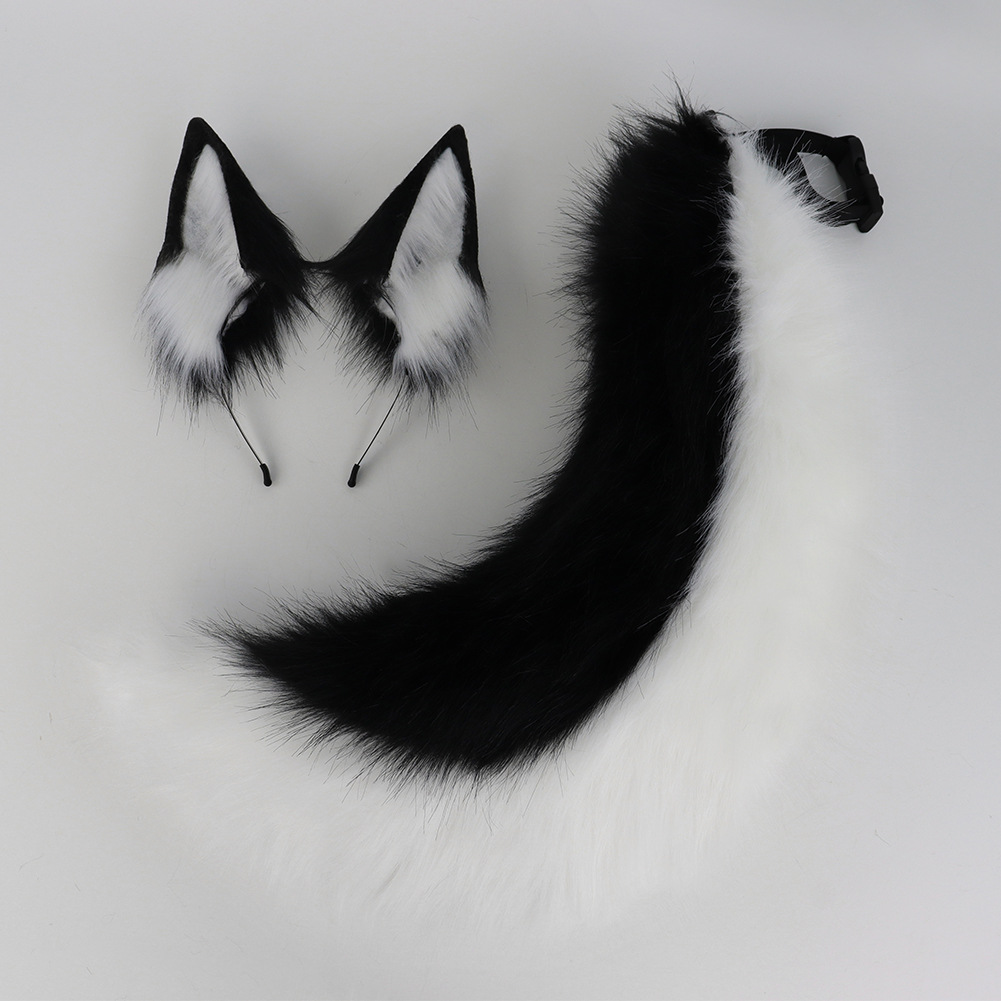 Blanc et noir-taille unique