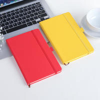Cahiers en papier personnalisés, journal relié, carnet A5 en cuir PU avec bande élastique