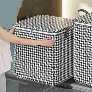 Household Modern Luxury Large Capacity Foldable Dustproof Multifunctional Clothing <b>Storage</b> Bag Strong Fabric Customized Color - Product Image 3