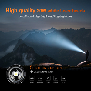 WOSEN Factory Hot Sale Aluminum Alloy Telescopic Zoom Power Display Usb <b>Rechargeable</b> P70 Led Torches Lights Tactical <b>Flashlight</b> - Product Image 3