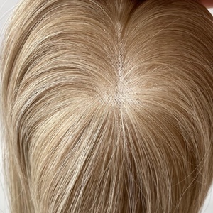 5*5 Mono Top Topper Human Hair Hand-tied Base <b>Toupee</b> for Women Hair Loss - Product Image 5
