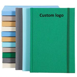 Promotional A5 Cloth Fabric Linen <b>Notebook</b> Journal Cahiers 200 Pages Hard Cover <b>Notebook</b> Custom Logo Diary Office <b>Notebooks</b> - Product Image 1
