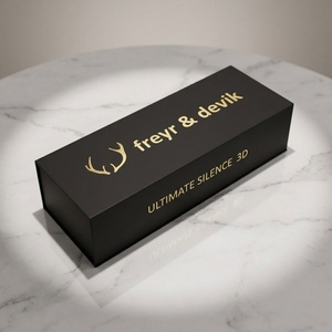 Luxury <b>Black</b> Custom Rigid Gift <b>Box</b> Recyclable Cardboard Packaging for Scented Candles - Product Image 1
