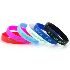 Manufacture Wholesale Free Sample Silicon Bracelets Printing Embossed Verse Silicone Wristband Rubber Wrist Bands Customised