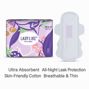 Toallas Sanitarias Desechables de Algodón Orgánico para Mujer, con Aniones Refrigerantes, Certificación FSC, Fabricante OEM - Product Image 4