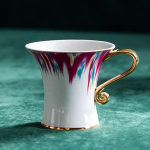 ชุดน้ำชาเซรามิคขายดี 1 กระติก 6 ถ้วย 1 ถาด ของขวัญแต่งงาน ชุดกาแฟ - Product Image 4