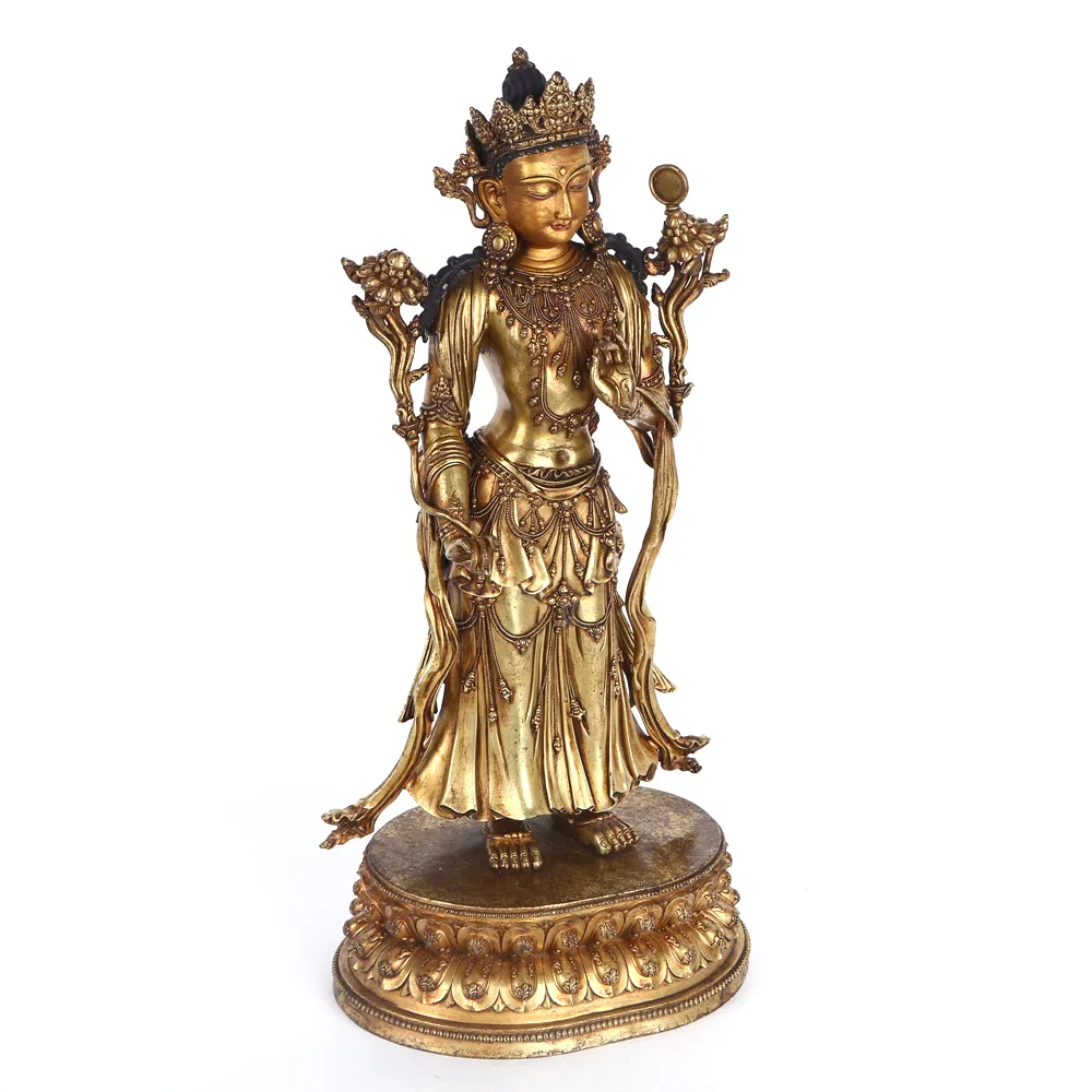 China Nationaal Niveau Immaterieel Cultureel Erfgoed Handwerk Certificering Guan Yin Buddha-Standbeeld Te Koop