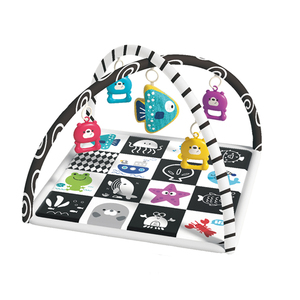 Tapis d'éveil pour bébé en coton, jouet éducatif 3 en 1, non toxique, pour nouveau-nés jusqu'à 24 <span class=keywords><strong>mois</strong></span> - Product Image 1