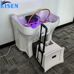 เฟอร์นิเจอร์สปาเคลื่อนที่ Kisen พร้อมถังเก็บน้ำและเครื่องทำความร้อน - อ่างสระผมแบบพกพาสำหรับร้านเสริมสวย บ้าน คลินิก โรงพยาบาล และร้านความงาม - Product Image 3