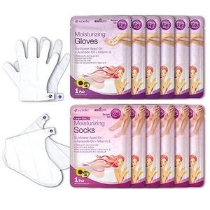 Hydrating Hand Mask Relieve and Soften with Shea Butter & Jojoba Oil Deep <b>Moisturizing</b> <b>Gloves</b> for Dry Cracked Hands Self Care - Product Image 4