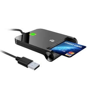 Lettore <span class=keywords><strong>di</strong></span> Smart Card ZOWEETEK USB 2.0 per Pagamenti Bancomat, Carta <span class=keywords><strong>di</strong></span> Debito e Credito, Supporta EMV CAC ID IC SIM, Lettore e <span class=keywords><strong>Scrittore</strong></span> <span class=keywords><strong>di</strong></span> Chip Card - Product Image 1