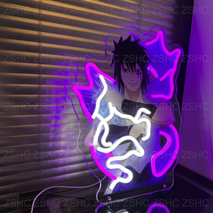 Letrero Led de luces de neón de Anime con estampado UV de negocios personalizado de buena calidad al por mayor para decoración del hogar, letrero de neón de dibujos animados, luz con logotipo - Product Image 2